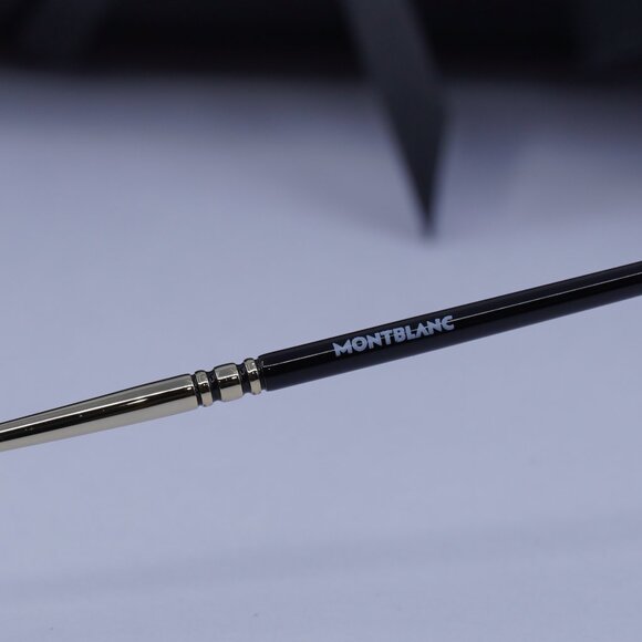 Montblanc MB0129O 002 Geometric Eyeglasses 49mm – Gold - Picture 8 of 10